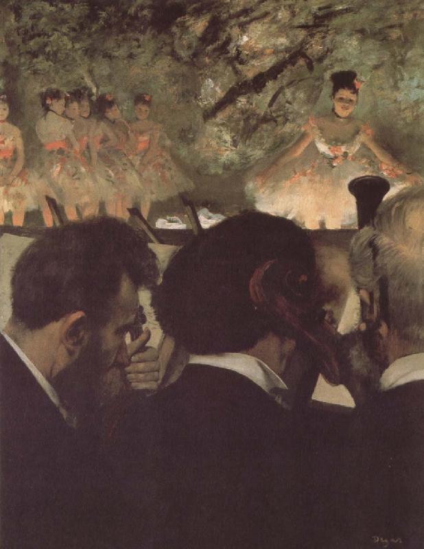 Edgar Degas Musicians in the orchestra France oil painting art